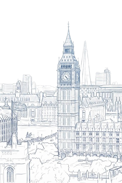 Big Ben London Sketch