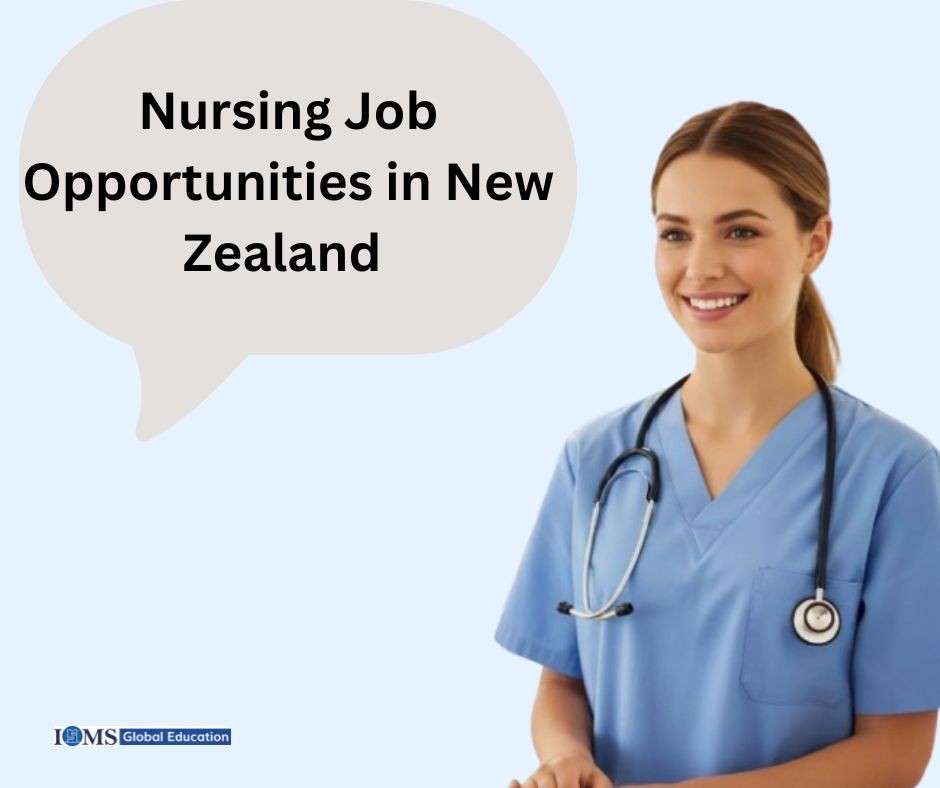 Professional nurse highlighting Nursing Job Opportunities in New Zealand for international students seeking healthcare careers