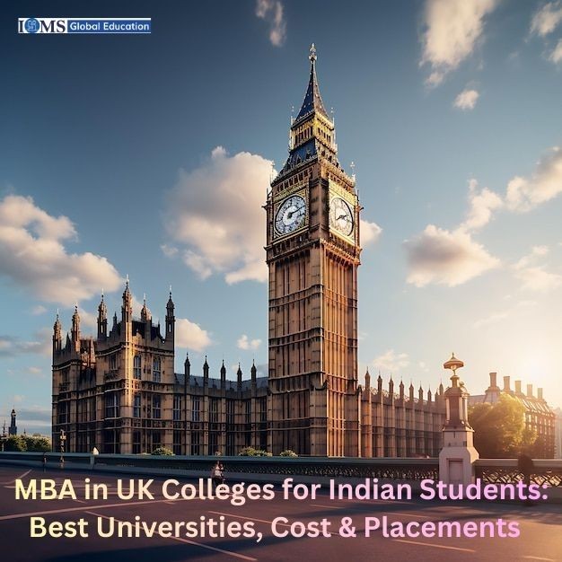 An image showing Big Ben and the Palace of Westminster in London under a clear blue sky with some clouds. The text 