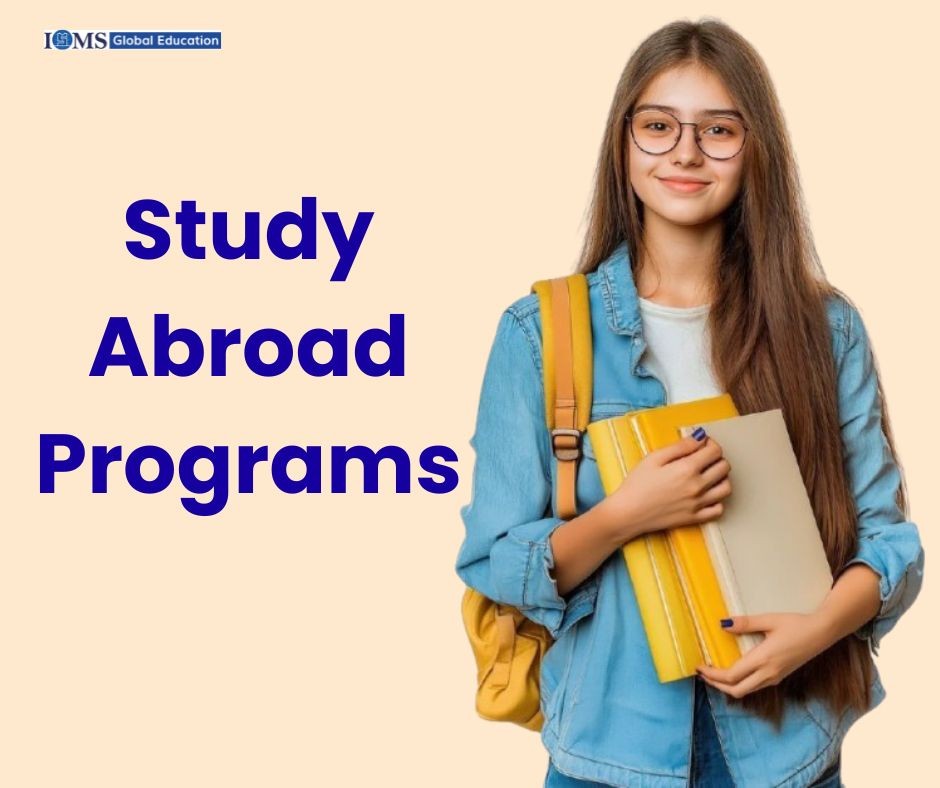 Student holding books and backpack promoting Study Abroad Programs with expert guidance from ISMS Global Education for global success.