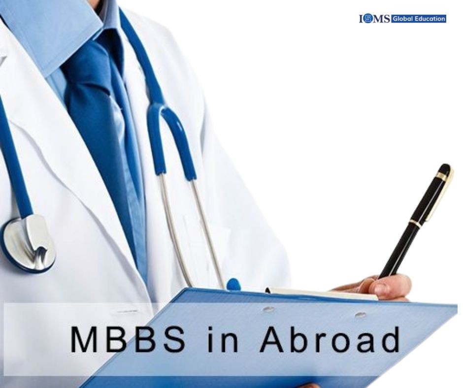 Doctor holding a clipboard with stethoscope, representing MBBS abroad opportunities for Indian students seeking medical education overseas.