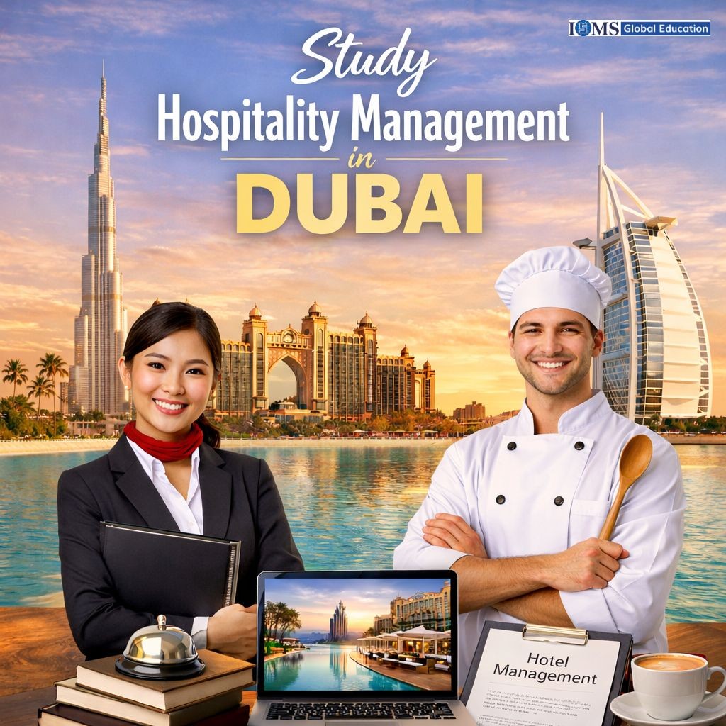 The image features two smiling professionals, a woman on the left in a formal dark blazer and red scarf holding a folder, and a man on the right dressed in a white chef’s uniform and hat, holding a wooden spoon. The Title is  