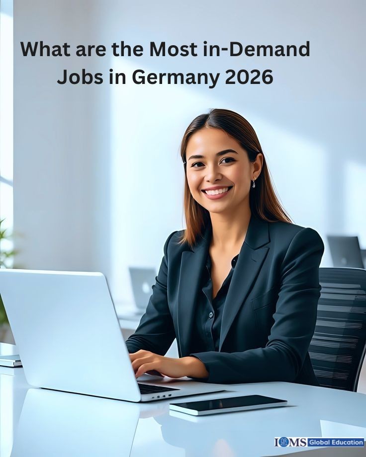 white desk with a laptop. The text at the top reads, 